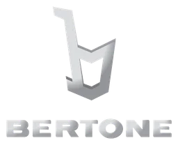 Bertone logo, white version, on a transparent background