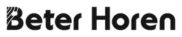 Beter Horen logo, black wordmark version, on a transparent background