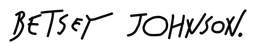 Betsey Johnson logo, black wordmark version, on a transparent background