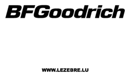 Logo de Bfgoodrich, versión negro, sobre fondo transparente