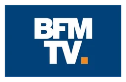 BFM TV logo, horizontal version, on a transparent background