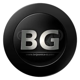 BG logo, black icon version, on a transparent background