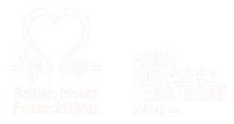BHF logo, white version, on a transparent background