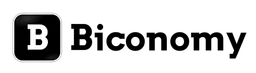Biconomy logo, black wordmark version, on a transparent background