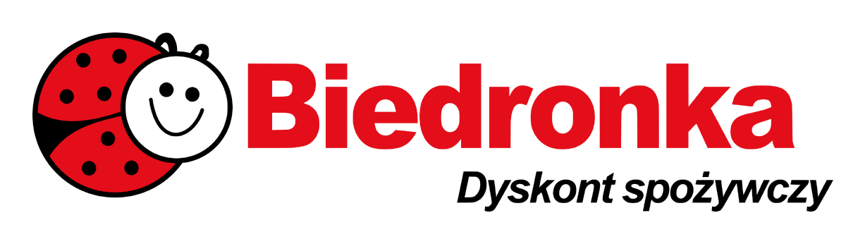 Biedronka logo on a transparent background