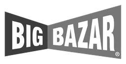 Big Bazaar logo, monochrome version, on a transparent background