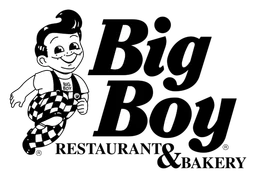 Big Boy logo, black version, on a transparent background