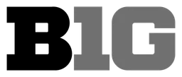 Big Ten logo, black wordmark version, on a transparent background