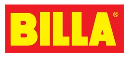 Billa logo, horizontal version, on a transparent background