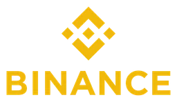Binance logo, horizontal version, on a transparent background