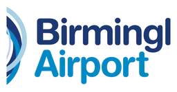 Birmingham Airport logo, horizontal version, on a transparent background