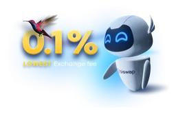 Biswap logo, horizontal version, on a transparent background