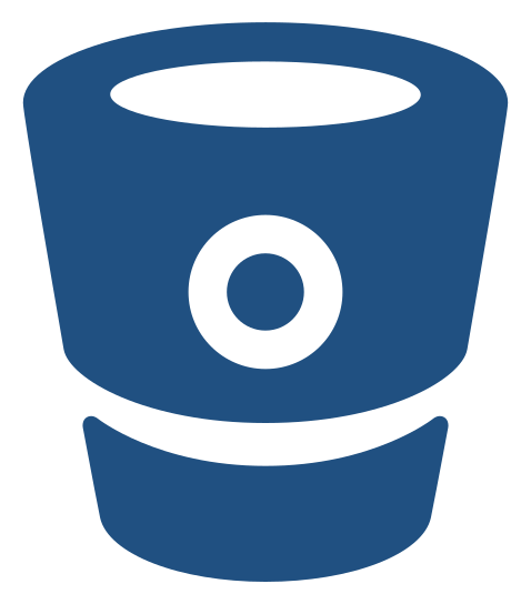 Bitbucket logo, icon version, on a transparent background