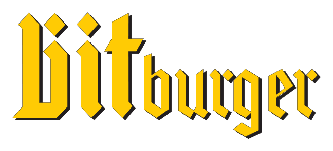 Bitburger logo on a transparent background
