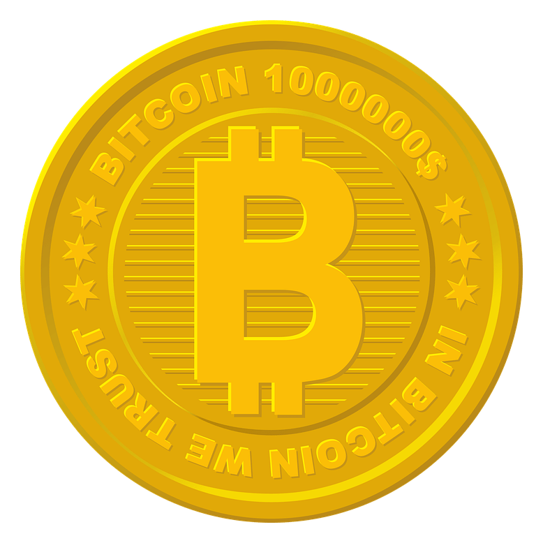 Logo da Bitcoin Gold em fundo transparente