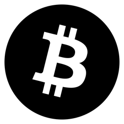 Bitcoinz logo, black icon version, on a transparent background