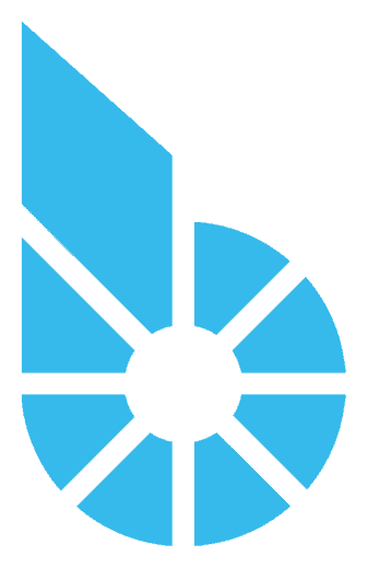 Bitshares logo, horizontal version, on a transparent background