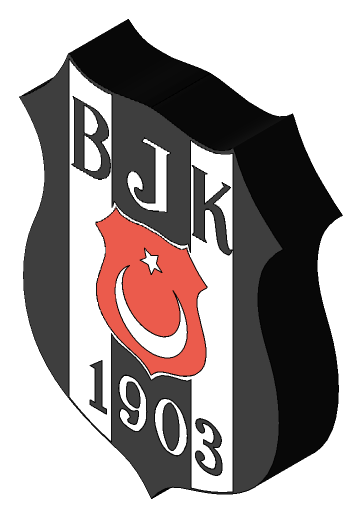 BJK logo, monochrome version, on a transparent background