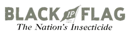 Logo de Black Flag, versión logotipo monocromo, sobre fondo transparente