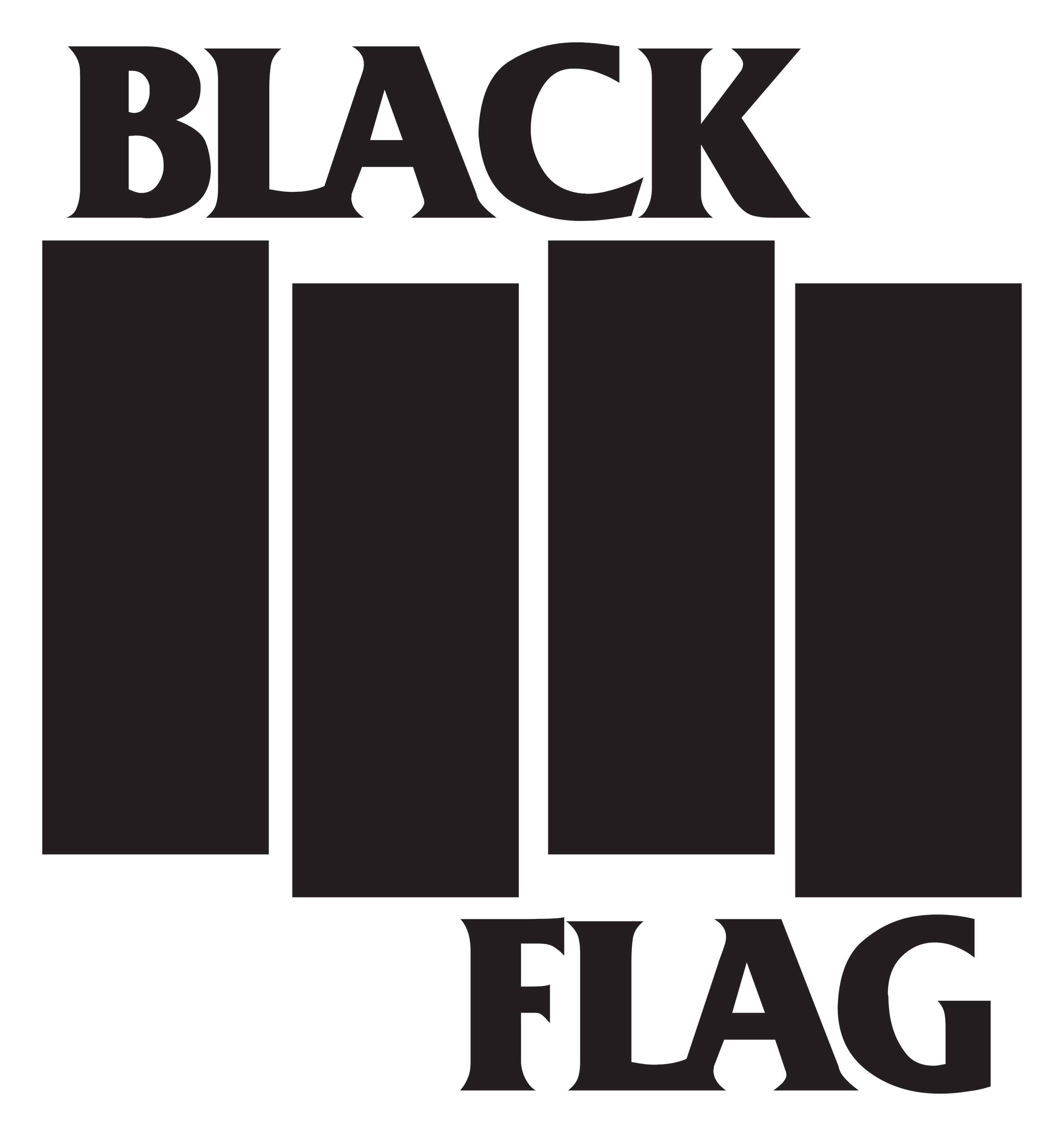 Logo de Black Flag sobre fondo transparente