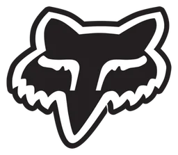 Black Fox logo, monochrome icon version, on a transparent background