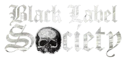 Black Label Society logo, monochrome version, on a transparent background