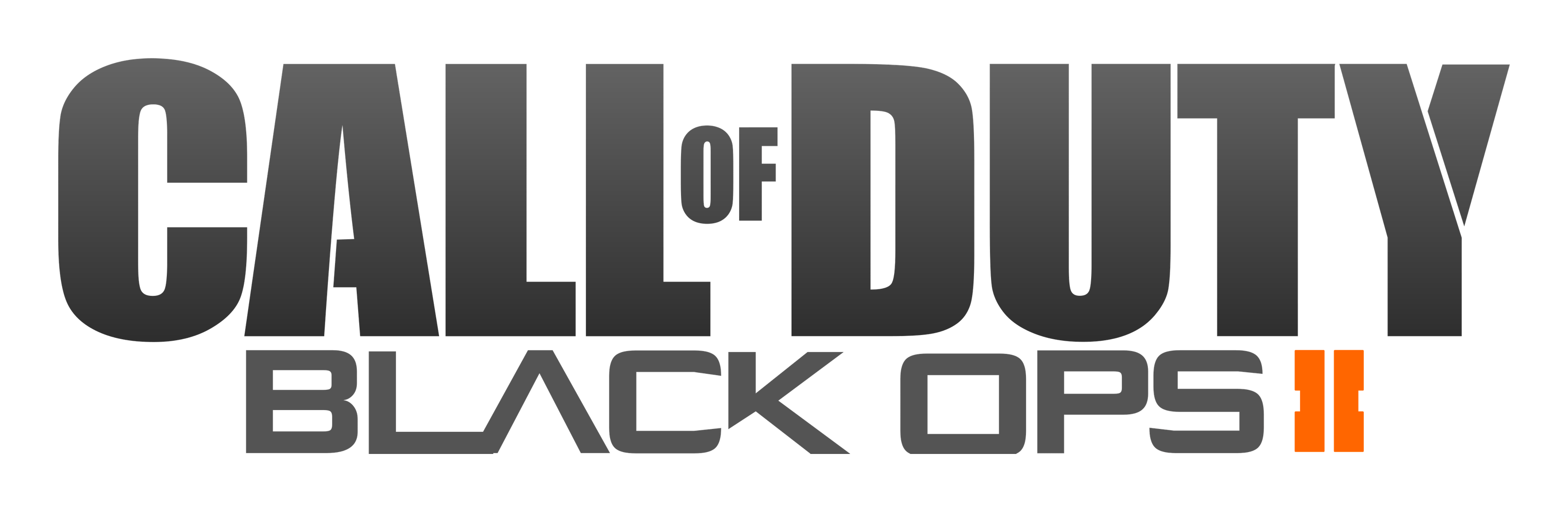 Black Ops 2 のロゴ（背景透過）