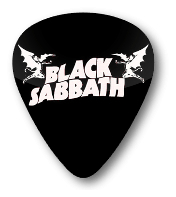 Black Sabbath logo, black icon version, on a transparent background