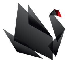 Black Swan Prize logo, black icon version, on a transparent background