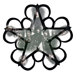 Black Veil Brides logo, black icon version, on a transparent background