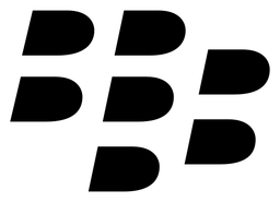 Blackberry logo, black version, on a transparent background