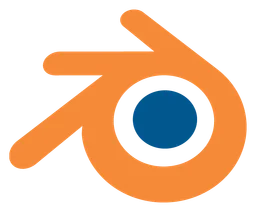 Blender logo, icon version, on a transparent background