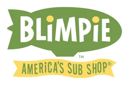 Blimpie logo, horizontal version, on a transparent background