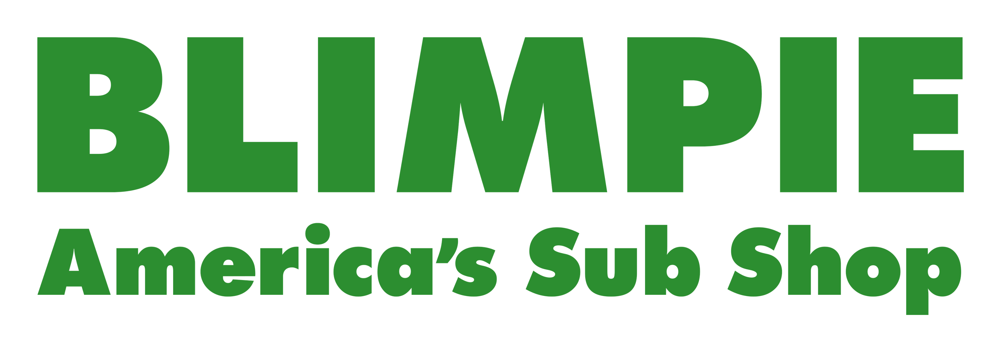 Blimpie logo on a transparent background