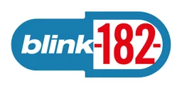 Blink 182 logo, horizontal version, on a transparent background