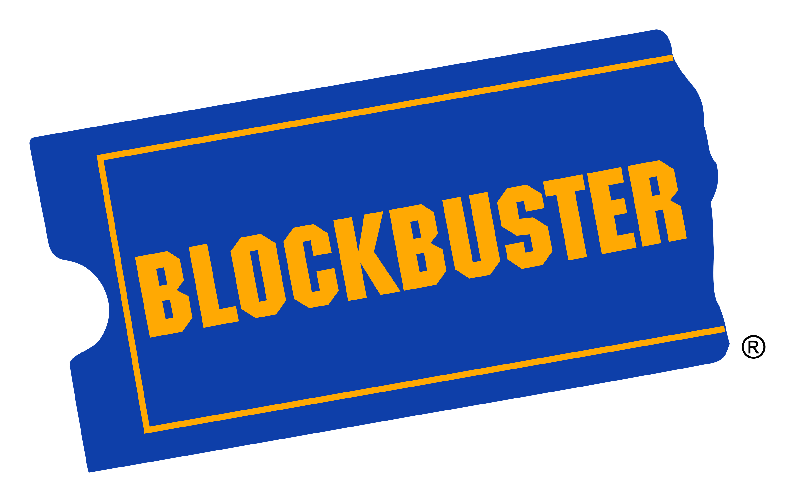 Blockbuster logo on a transparent background
