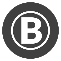 Blockmason logo, monochrome icon version, on a transparent background