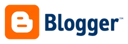 Logo de Blogger, versión logotipo, sobre fondo transparente