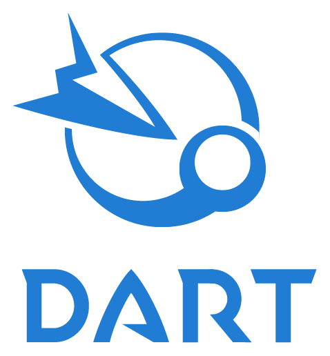 Blue Dart logo, icon version, on a transparent background