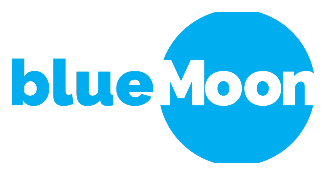 Blue Moon のロゴ（背景透過）