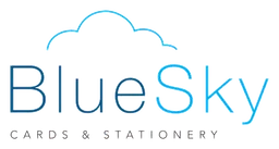 Blue Sky logo, horizontal version, on a transparent background