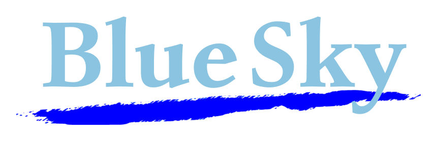 Blue Sky logo on a transparent background