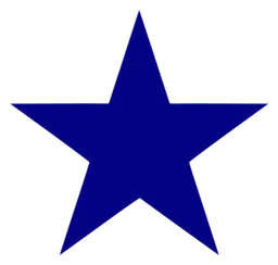 Blue Star logo, icon version, on a transparent background
