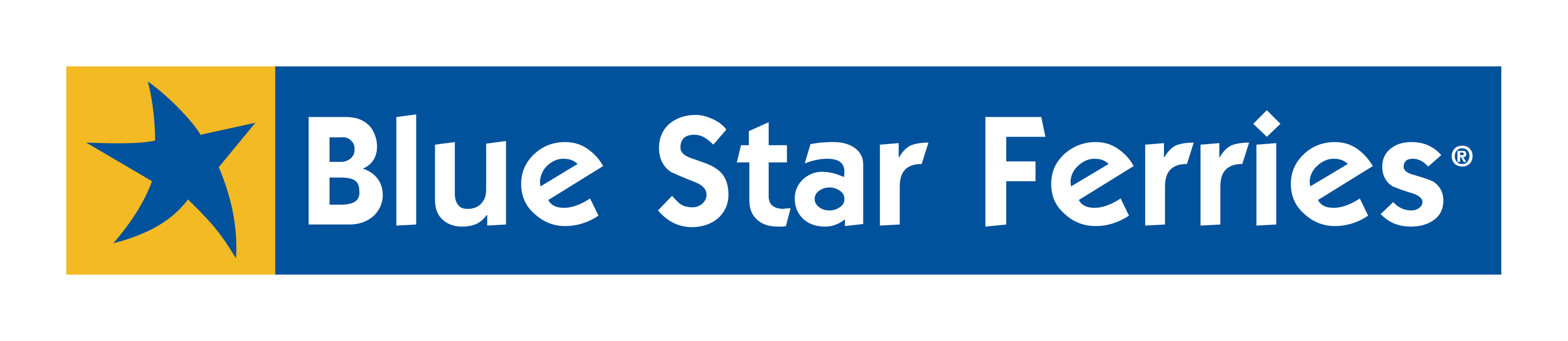 Blue Star logo on a transparent background