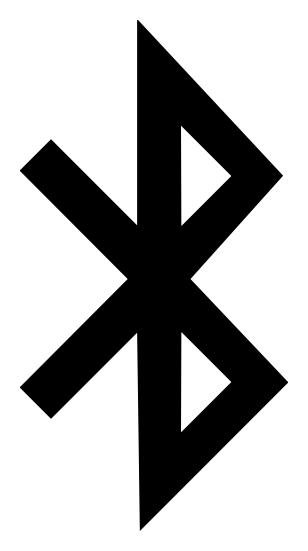 Bluetooth logo, black version, on a transparent background