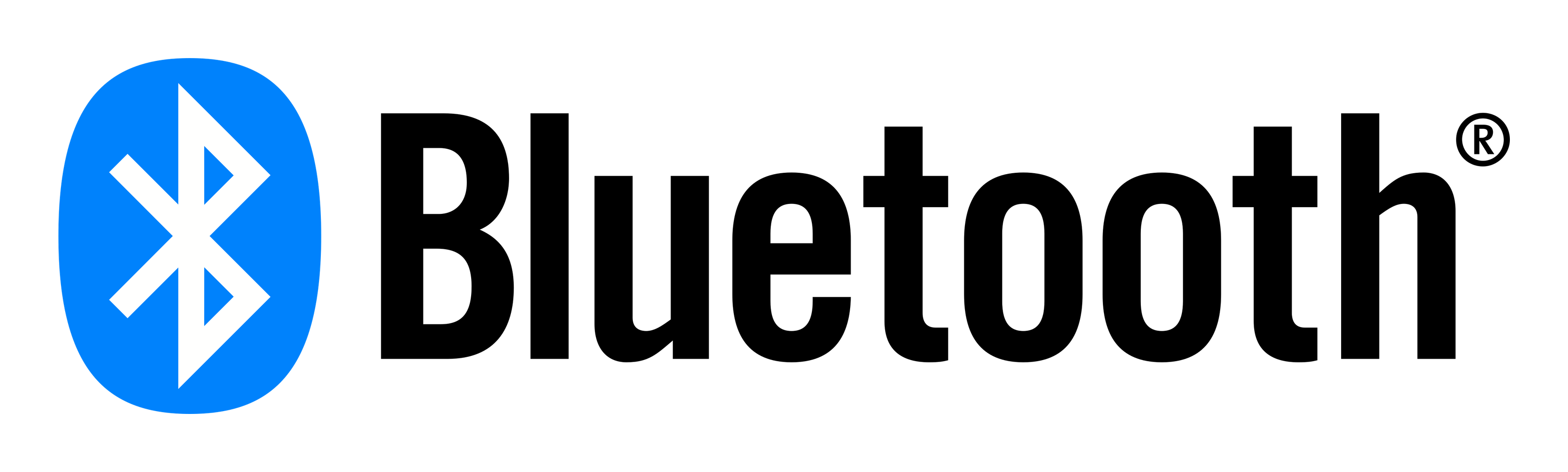 Bluetooth logo on a transparent background