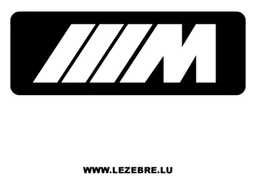 BMW M Series logo, black version, on a transparent background