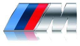 BMW M Series logo, horizontal version, on a transparent background