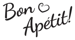 Logo da Bon Appetit, versão preto, em fundo transparente