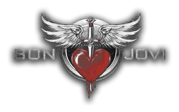 Bon Jovi のロゴ、モノクロバージョン（背景透過）